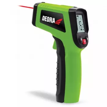DEDRA MC0951 Infrasarkanais pirometrs -50°C līdz 550°C, 12:1 D:S, regulējama emisijas spēja, lāzera rādītājs, LCD ar fona apgaismojumu