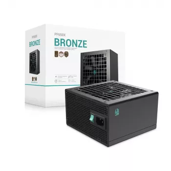 Deepcool PF650X 650W 80 PLUS Bronze barošanas bloks, melns