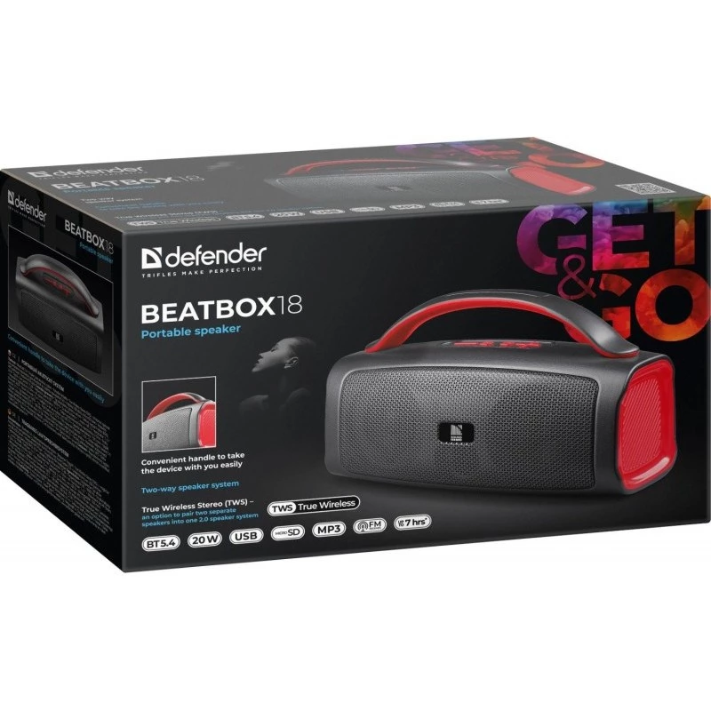Defender Beatbox 18 20W Bluetooth Speaker