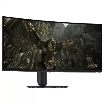 Dell Alienware AW3426DWM 34 collu izliekts WQHD spēļu monitors - 3440x1440, 240Hz, 1ms, VA, HDR, USB Hub, augstuma/pagriešanas regulēšana