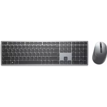 Dell KM7321W Premium bezvadu klaviatūras un peles komplekts - RF 2,4 GHz un Bluetooth 5,0, pilna izmēra, Titan Gray 02HHJ