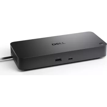 Dell Pro Dock WD25 Thunderbolt 4 dokstacija, 130W barošana, 8K, divi 4K, melna