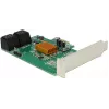 DeLOCK 4 portu SATA 6Gb/s PCIe 2.0 x1 kontrollera karte ar Marvell 88SE9215