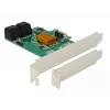 DeLOCK 4 portu SATA 6Gb/s PCIe 2.0 x1 kontrollera karte ar Marvell 88SE9215