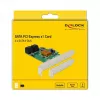 DeLOCK 4 portu SATA 6Gb/s PCIe 2.0 x1 kontrollera karte ar Marvell 88SE9215