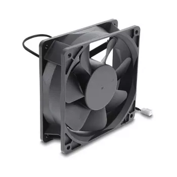 Delock Axial Fan 48 V DC, 120 x 120 x 38 mm ar 2-pin ventilatora savienotāju, melns