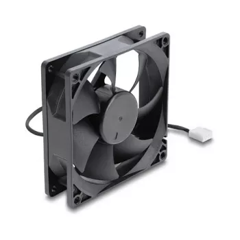Delock aksiālais ventilators 48 V DC 92x92x25 mm 4-pin PWM (67452), melns