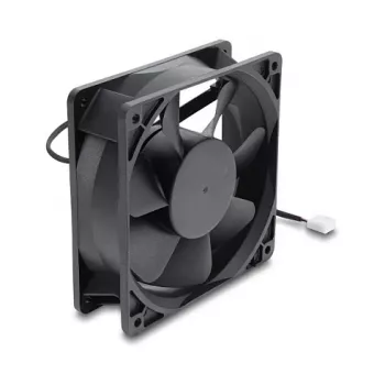 Delock Aksiālais ventilators 48V DC, 120x120x38mm, 4-Pin PWM, Lodīšu gultnis, 3000 RPM, 170 m³/h, Melns
