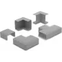Delock kabeļu kanāla savienotājs 40 x 19 mm kanālam, 5 gab. komplekts, pelēks 22110