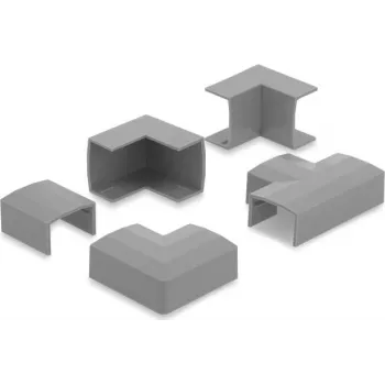 Delock kabeļu kanāla savienotājs 24 x 14 mm kanālam, 5 gab., pelēks 22095