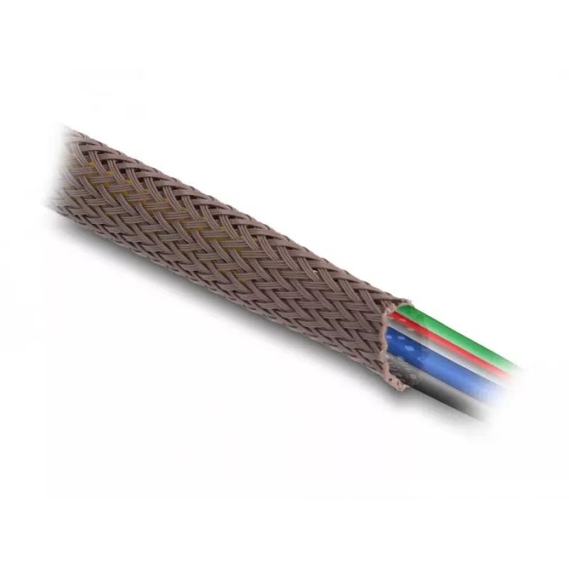 Delock kabeļu aizsarguzmava, 12 mm, pīta, grauzējizturīga, staipīga, 5 m, brūna
