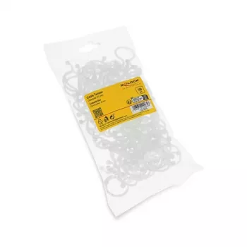Delock Kabeļu spirālveida aptinums Ø 23 mm caurspīdīgs, 100 gabali