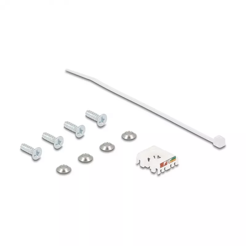 Delock D-Type RJ45 panel mount ligzda Cat.6A STP ar LSA termināciju un IP66 aizsargvāciņu