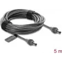 Delock DC 5,5 x 2,1 mm uz DC 5,5 x 2,1 mm kabelis, saderīgs ar Starlink Mini, 5 m, pelēks (91825)