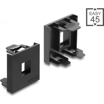 Delock Easy 45 Keystone moduļa turētājs 45 x 45 mm, melns 81669
