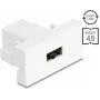 Delock Easy 45 modulis EASY-USB 2.0 Type-A female uz EASY-USB Type-A female balts 90866