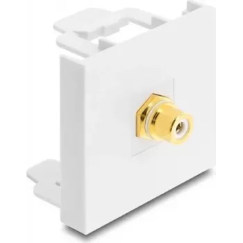 Delock Easy 45 modulis RCA female uz RCA female, zelta pārklājums, 91819
