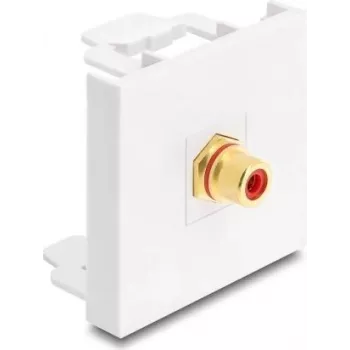 Delock Easy 45 modulis RCA ligzdas uz RCA ligzdām, zeltīts, sarkans/balts (91818)