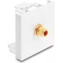 Delock Easy 45 modulis RCA ligzdas uz RCA ligzdām, zeltīts, sarkans/balts (91818)