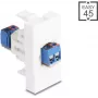 Delock Easy 45 modulis ar spaiļu savienotāju, balts (90912)