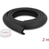 Delock putu malu aizsargs 35 x 8 mm - garums 2 m, melns (18488)