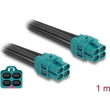 Delock HDMI adaptera kabelis Micro HDMI tēviņš uz 4x HDMI mātiņš 1 m melns 90340