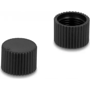 Delock M12 uzskrūvējams aizsargvāciņš, plastmasa, IP67, melns 60844