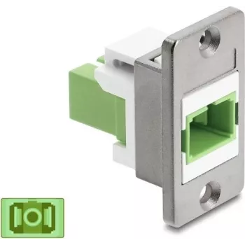 Delock Panel Mount SC Simplex savienotājs sudraba / gaiši zaļš / balts 91103