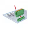 Delock PCB spaiļu bloku komplekts, 8 pin, 3,81 mm solis, vertikāls, zaļš (10 gab.) 65974