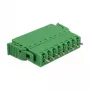 Delock PCB spaiļu bloku komplekts, 8 pin, 3,81 mm solis, vertikāls, zaļš (10 gab.) 65974