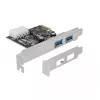 Delock PCI Express x1 karte ar 2 x USB 3.2 Gen 1 Type-A, Low-Profile