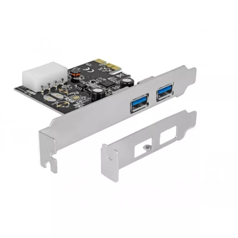 Delock PCI Express x1 karte ar 2 x USB 3.2 Gen 1 Type-A, Low-Profile