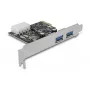 Delock PCI Express x1 karte ar 2 x USB 3.2 Gen 1 Type-A, Low-Profile