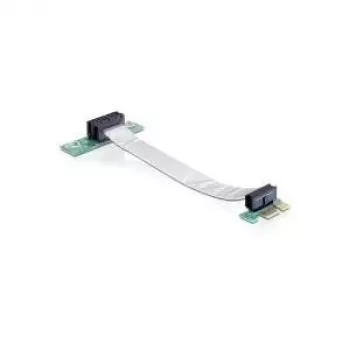 Delock PCI Express x1 uz x1 Riser karte ar elastīgu kabeli, 13 cm, kreisās puses orientācija