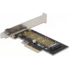 Delock PCI Express x4 karte uz 1 x iekšējo NVMe M.2 Key M 80 mm - Low Profile formfaktors 90047