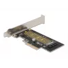 Delock PCI Express x4 karte uz 1 x iekšējo NVMe M.2 Key M 80 mm - Low Profile formfaktors 90047