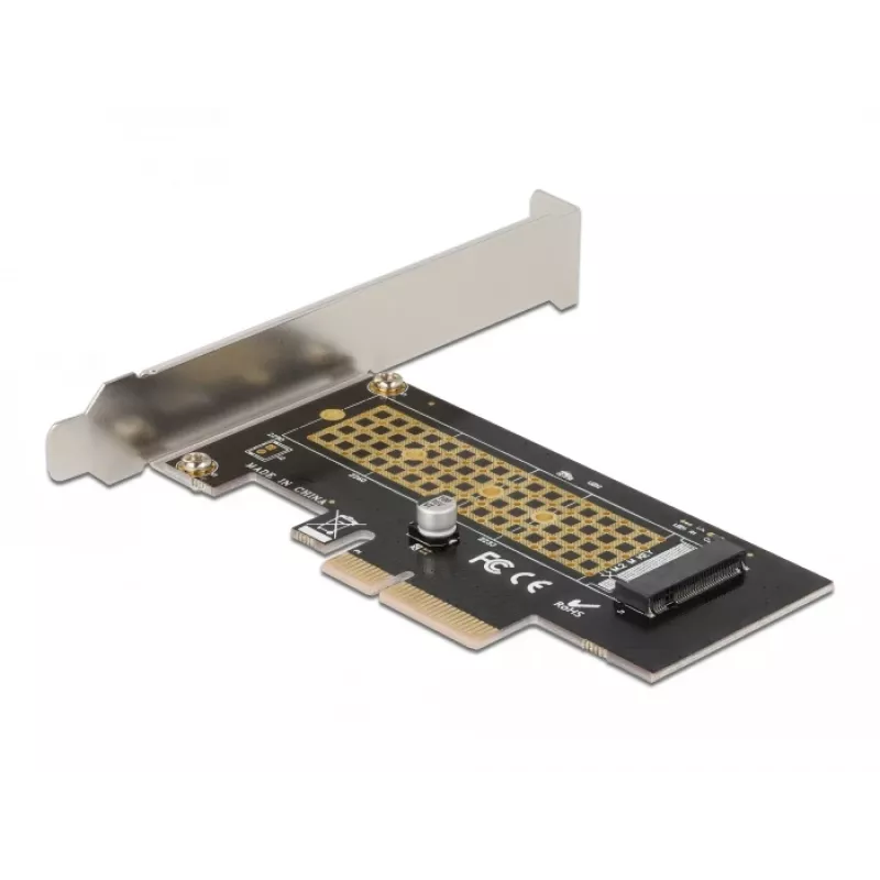 Delock PCI Express x4 karte uz 1 x iekšējo NVMe M.2 Key M 80 mm - Low Profile formfaktors 90047