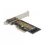 Delock PCI Express x4 karte uz 1 x iekšējo NVMe M.2 Key M 80 mm - Low Profile formfaktors 90047