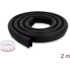 Delock PE putu aizsargprofils malām 35 x 12 mm, 2 m, melns 18486