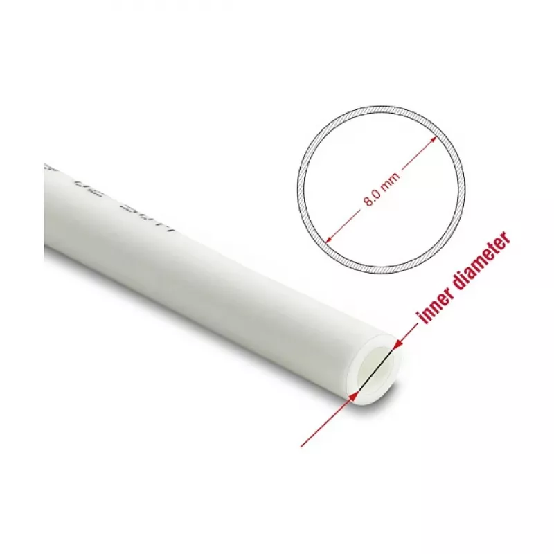 DELOCK pneimatiskā šļūtene 12 x 8 mm 50 m ruļļos balta