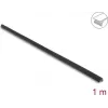 Delock PVC pašlīmējošs rievots malu aizsargprofils 25 x 25 mm, 1 m, melns 18490