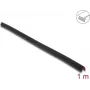 Delock PVC pašlīmējošs rievots aizsargprofils malām 35 x 35 mm, 1 m, melns 18491