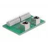 Delock RJ45 2 x sieviešu uz 2 x spaiļu bloku ar push pogu DIN sliedei leņķveida (66995)