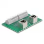 Delock RJ45 2 x sieviešu uz 2 x spaiļu bloku ar push pogu DIN sliedei leņķveida (66995)