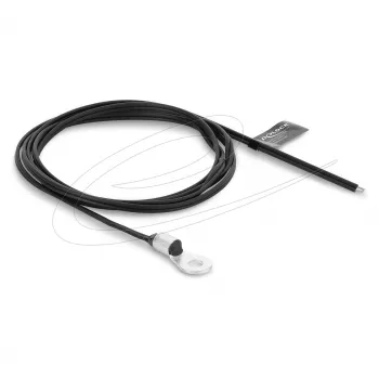 Delock temperatūras sensors ar M4 vītni un 2 vaļējiem vadiem, XLPE plakanais kabelis B25/85 3977K 1 m
