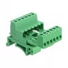 Delock termināļu bloku komplekts DIN sliedei, 6 pin, 5.08 mm solis, leņķveida