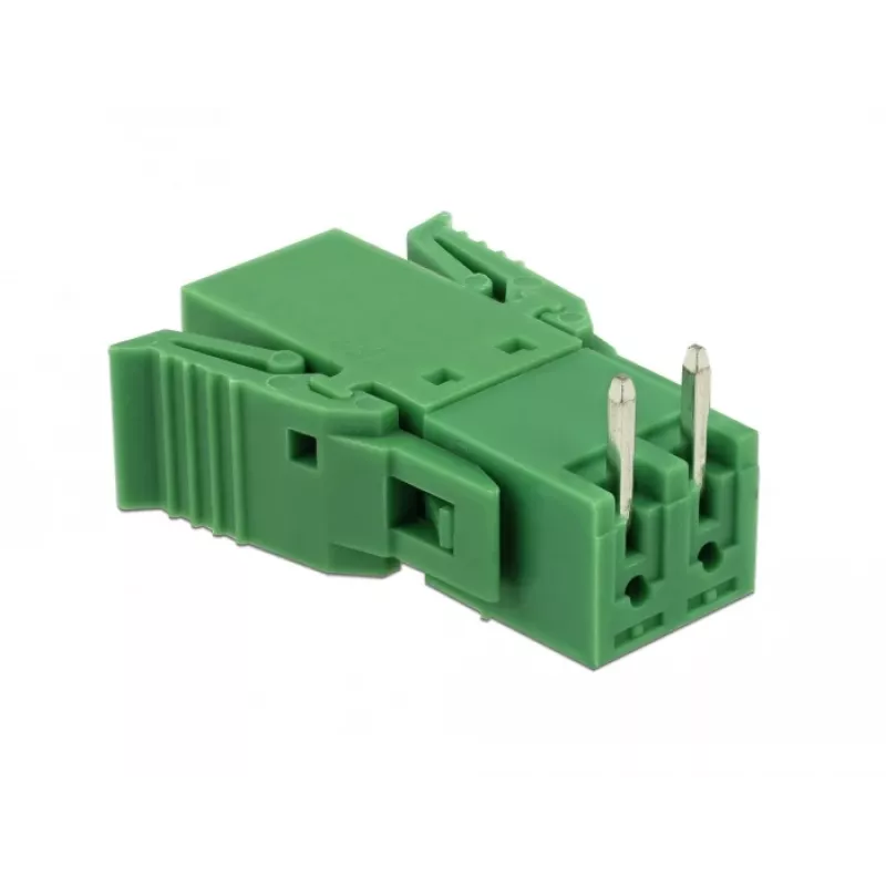 Delock PCB spaiļu bloku komplekts 2 kontakti 3,81 mm solis horizontāls 65952