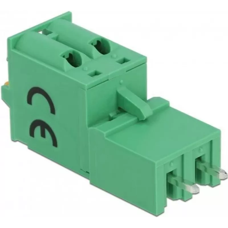 Delock termināļu bloku komplekts PCB, 2 kontakti, 5,08 mm solis, vertikāls 66500