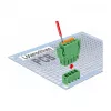 Delock PCB spaiļu bloku komplekts 4 kontakti 3.81 mm solis vertikāls (65970)