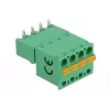 Delock PCB spaiļu bloku komplekts 4 kontakti 5,08 mm solis horizontāls 66506